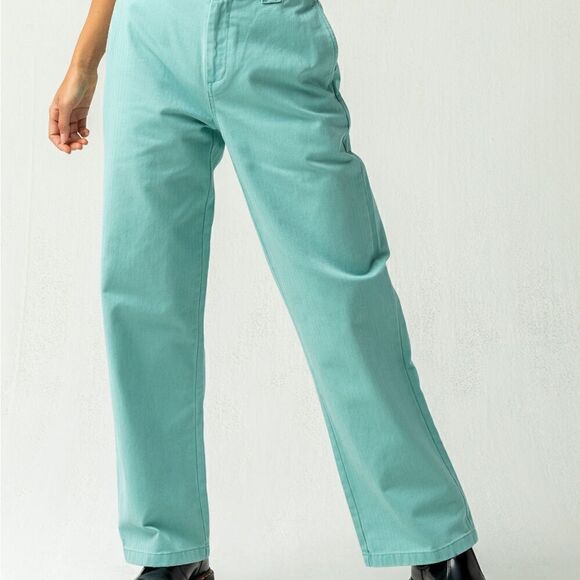 Obey Creeper High Waisted Straight Leg Trousers Size 31 - Picture 10 of 11